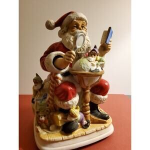 Holiday Memories (Checking It Twice) Animated Musical Santa (1990 Ltd Ed- 10¾")